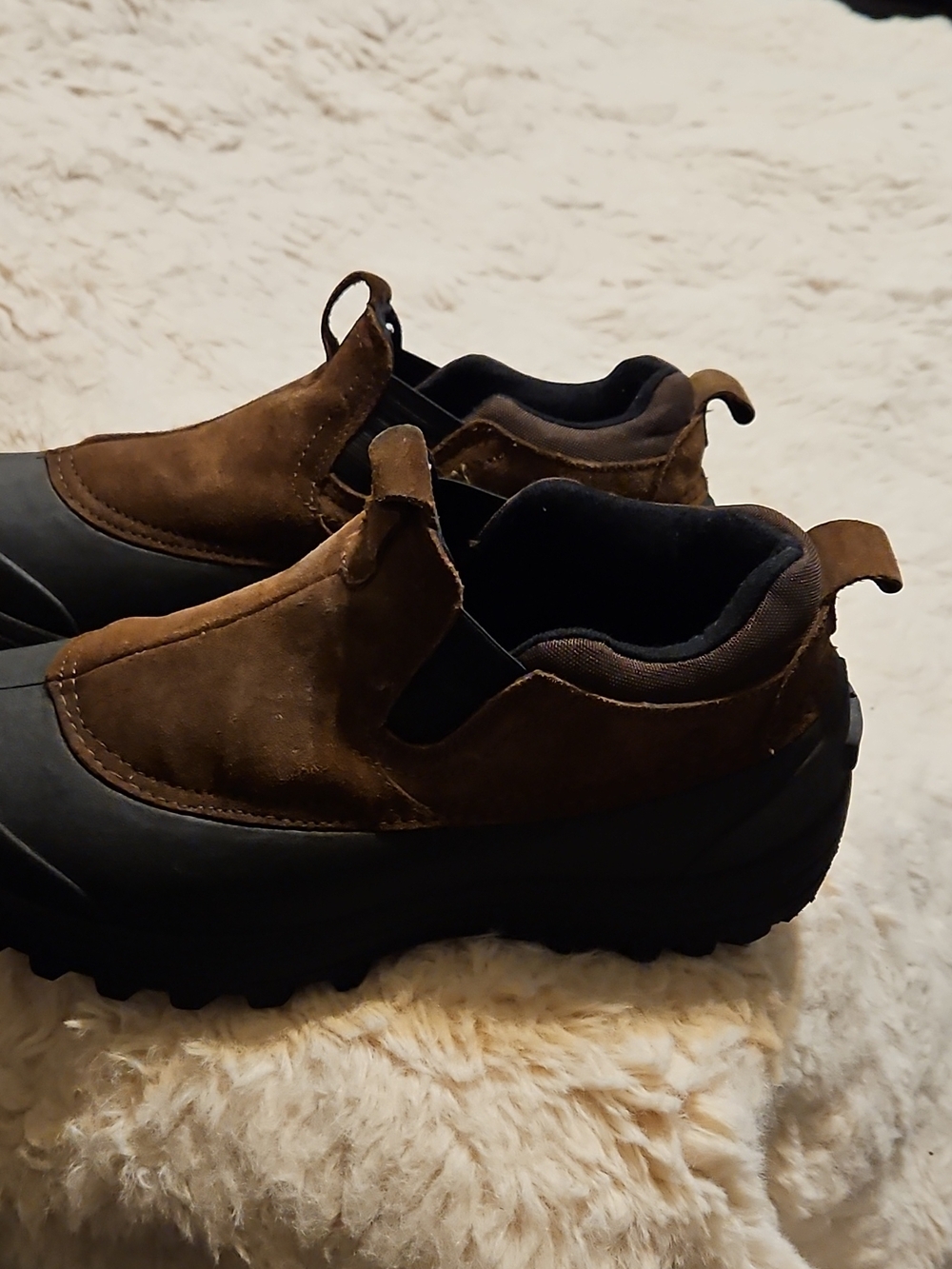 Northside Brown and Black Waterproof Slip-On Hiking Boots